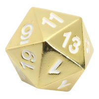 Zinc Alloy Multisided Dices Polyhedral Gold Finished Dice Rpg