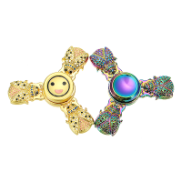 Zinc Alloy Rotating Tri Spinner Fidget Hand Spinner Adhd Autism Reduce Stress Focus Attention Toys