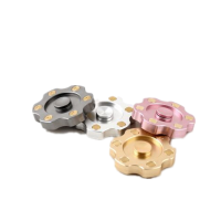 Zinc Alloy Six Leaves Multi Color Rotating Fidget Hand Spinner Adhd Autism Reduce Stress Toys