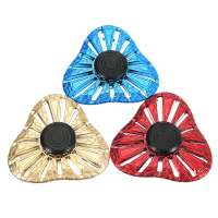 Zinc Alloy Tri Spinner Butterfly Fish Fidget Hand Spinner Focus Attention Edc Reduce Stress Toys