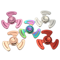 Zinc Alloy Tri Spinner Rotating Multi Color Fidget Hand Spinner Adhd Autism Reduce Stress Toys