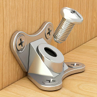 Zinkgelegeerde hoekenbeugel L vormige steunenconnector 10 pack roestbestendige zware schroeven inbegrepen meubelhardware