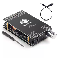 ZK 1002S bluetooth versterkerbord 100W+100W 12 24V spanning USB ingang 3,5 mm ingang audiomodules