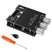 ZK 502MT bluetooth 5.0 Versterkerbord 2x50W hoogvermogen stereo audiomodule bas treble regeling dual channel AUX ingang