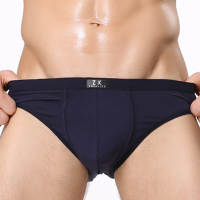 Zk Mens Modal Breathable Antibacterial Sexy Underpants Casual Contrast Color Big Size Underwear