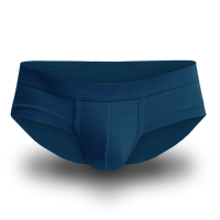 Zk Mens Pure Color Soft Comfy Skin Friendly Breathable U Convex Underwear Sexy Brief