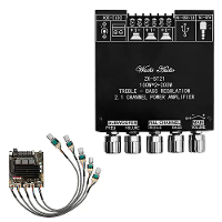 ZK ST21 bluetooth Digitaal Versterker Bofd 2.1 Kanaal 100W+100W+200W Subwoofer Chip TPA3221 DC12 30V 10A