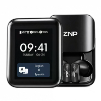 ZNP N07 AI Vertaling Hoofdtelefoon Draadloze Bluetooth 6.0 Oortelefoon met Touchscreen 13 mm Spreker Oproep Geluidsisola