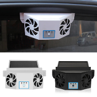 Zonne aangedreven Auto Ventilator Luchtcirculatie Ventilator Zonne Opladen Ventilator Auto Koelfan Uitlaatventilator Rad