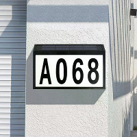 Zonne  deur nummer licht buiten muurbevestigd grondstekker wegbord sensor licht LED huisnummer adresindicator