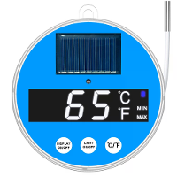 Zonne energie drijvende zwembadthermometer digitaal LED display met 3 kleur temperatuurlicht C/F schakelbaar voor zwemba