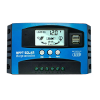 Zonne energie laadregelaar MPPT technologie 12V 24V 60A 80A 100A Dual USB LCD display batterijregulator overspanningsbev