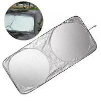 Zonnescherm 160x86 cm Wintescherm Zonnescherm voor UV  en zonbescherming Opvouwbaar zonnescherm voor autovoorruit