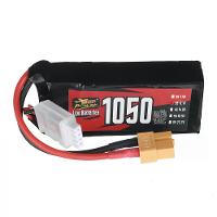 ZOP Power 11.1V 1050mAh 150C 3S LiPo batterij XT60 aansluiting voof RC drone
