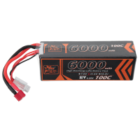 ZOP Power 11.4V 6000mAh 100C 3S LiPo batterij T Deans stekker voor RC auto