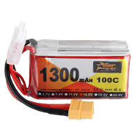 ZOP Power 14.8V 1300mAh 100C 4S Lipo batterij XT60 stekker voor RC racing drone