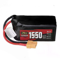 ZOP Power 14,8V 1550mAh 150C 4S LiPo batterij XT60 plug voor RC drone