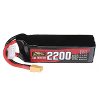 ZOP Power 14,8V 2200mAh 120C 4S LiPo batterij XT60 plug met adapter voor RC drone