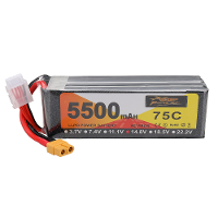 ZOP Power 14.8V 5500mAh 75C 4S LiPo batterij XT60 stekker voor RC Drone