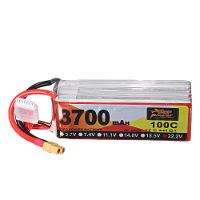 ZOP Power 22.2V 3700mAh 100C 6S Lipo Batterij XT60 Plug voor FPV RC Drone