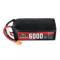 ZOP Power 22,2V 6000mAh 100C 6S LiPo batterij met XT60 plug en T plugadapter voor RC FPV racingdronevliegtuig