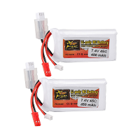 ZOP Power 2S 7.4V 450mAh 45C LiPo Batterij JST stekker voor Betafpv Pavo Pico Whoop RC FPV Racing Drone