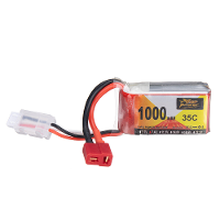 ZOP Power 7.4V 1000mAh 35C 2S LiPo Batterij T Deans Plug voor RC Drone