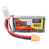ZOP Power 7.4V 1500mAh 40C 2S LiPo Batterij XT60 Stekker voor RC Drone