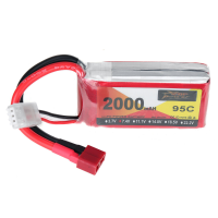 ZOP Power 7.4V 2000mAh 95C 2S LiPo batterij T Deans Plug voor RC auto