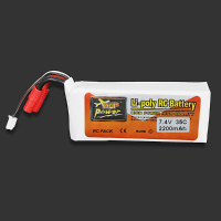 Zop Power 7.4V 2200mah 35c Lipo Battery 3.5Mm Banana Plug
