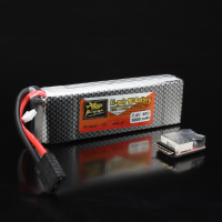 Zop Power 7.4V 8000mah 2s 40c Lipo Battery Trx Plug With Battery Alarm For Traxxas