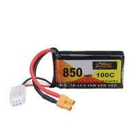 ZOP Power 7.4V 850mAh 100C 2S LiPo batterij XT30 stekker voor RC Drone