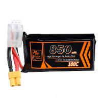 ZOP Power 7.4V 850mAh 100C 2S Lipo Batterij XT30 Stekker voor RC Race Drone