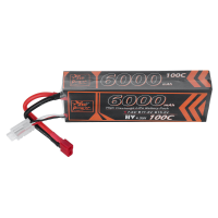 ZOP Power 7.6V 6000mAh 100C 2S LiPo batterij T Deans stekker voor RC auto
