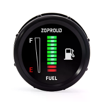 ZOPROUD 2''52mm Digitale LED Display Auto Instrumentenpaneel 12V/24V Brandstofniveau meter