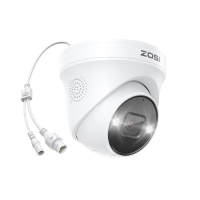 ZOSI 5MP PoE IP camera H.265+ HDR Camera AI Human Detect 30M Night Vision IP66 Outdoor Video Surveillance Camera