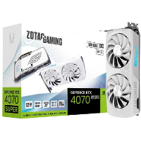 ZOTAC GeForce RTX 4070 SUPER Twin Edge OC White Edition grafische kaart DLSS 3, 3x DisplayPort, 1x HDMI 2.1