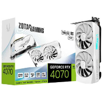 ZOTAC GeForce RTX 4070 Twin Edge OC White Edition grafische kaart DLSS 3, 3x DisplayPort, 1x HDMI 2.1