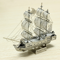 Zoyo Black Pearl Pirate Ship Diy 3d Laser Cut Models Puzzle