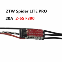 Ztw Spider Lite Pro Series 20a Esc 2 6s F390 Mcu Supports Oneshot125 For Rc Mini Multirotors