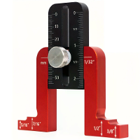Zware Aluminium Legering Hoogte Gauge Nauwkeurige Meetgereedschap Verstelbare Diepte Gauge voor Tafelzaag Boorpers en Ho