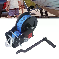 Zware Legering Staal Handlier 3200lbs 2 Weg Ratchet Antislip Handvat Gegalvaniseerd Oppervlak Nylon Band voor Sleep  en