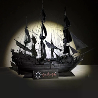 Zwarte Parel Schip 2024 Editie DIY Hand geassembleerde Houten Schip Kit Model