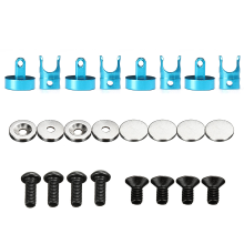 1/10 Blue Alloy Magnetic Stealth Invisible Body Post Mount Rc Car Crawler