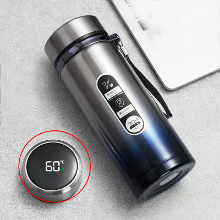 1000ML Slimme LED Temperatuurweergave Thermosfles RVS Draagbare Geïsoleerde Kop SUS304 Thee Waterfles Vacuümfles Koppen