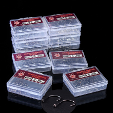 1000Pcs Assorted 10 Sizes Fishing Bait Sharpened Hook Tackle Rig Jig Lures With Box