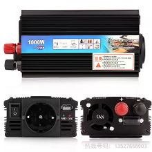 1000W Auto voeding omvormer 12V naar 220V Converter DC naar AC Inverter EU Plug Efficiënte Warmteafvoer voor Buitenhuis
