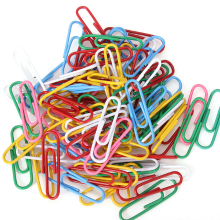 100Pcs Colorful Paper Clip Personalized Office Stationery