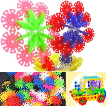 100Pcs Multicolor Snowflake Building Blocks Kid Educational Toy Puzzle
