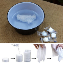 100Pcs Purified Cotton Disposable Compressed Towels Travel Washcloth
